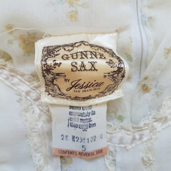 Gunne Sax by Jessica Vintage Maxi Prairie Dress - Picture 13 of 14